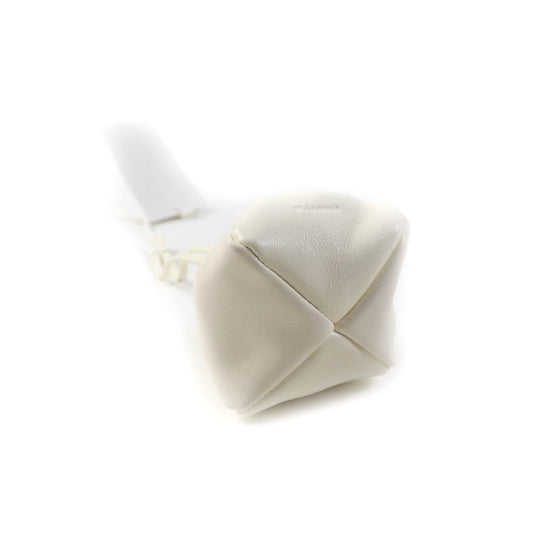 JIL SANDER Pouch J08WD0031 P4845 Main: Leather EGGSHELL RIPPLE POUCH Pouch Ripple Women Used Authentic