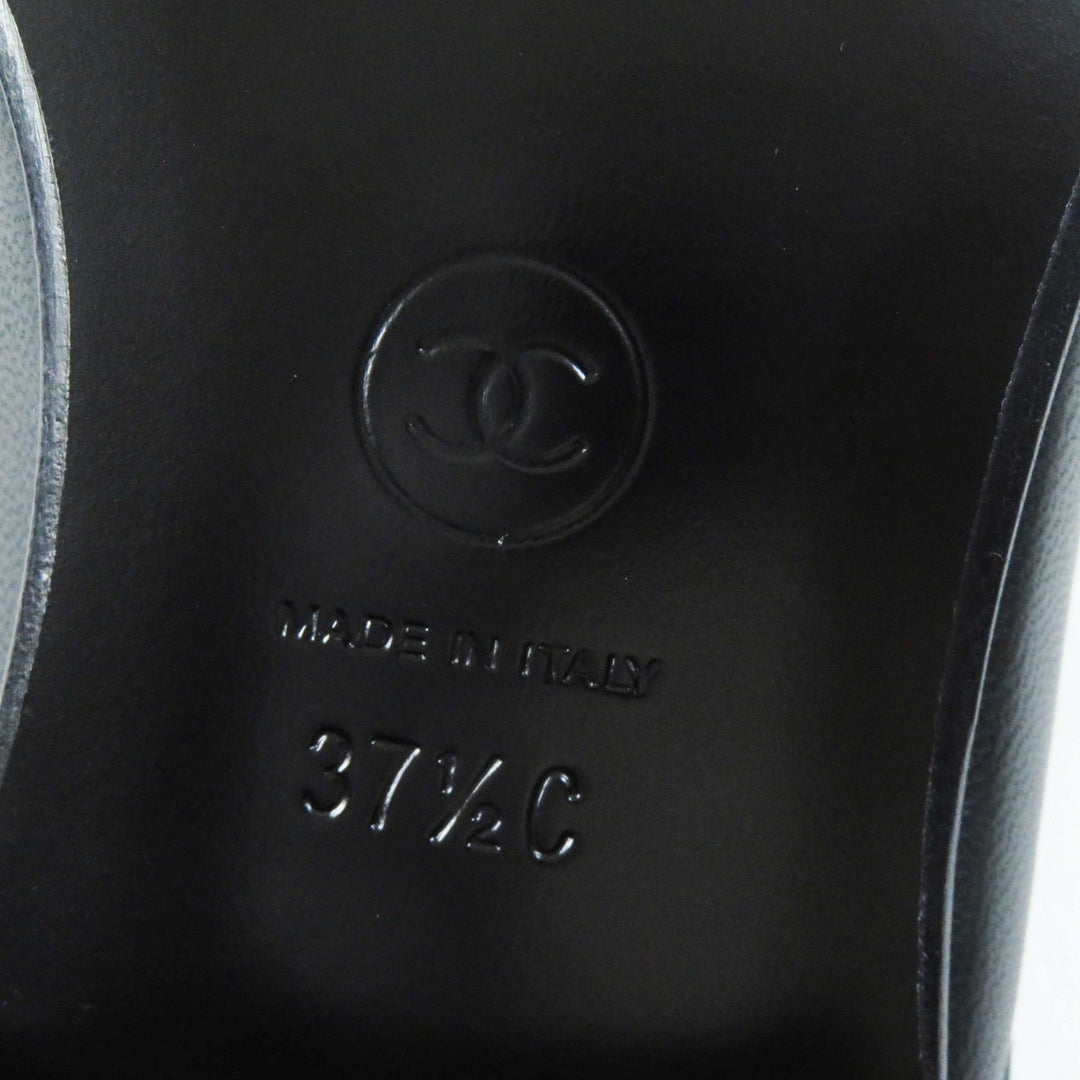 CHANEL Mule 20B G36510 Main: Leather black Women 37 1/2 C Used Authentic