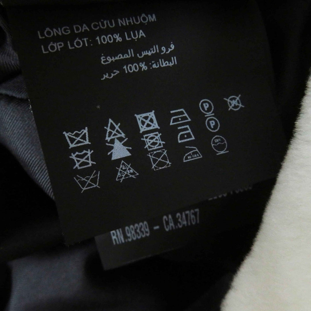 PRADA hat 1HC137 Main: Mouton, Lining: 100% Silk Ivory Women M Used Authentic