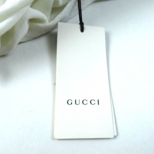 GUCCI Short sleeve polo shirt 599122 Main: 100% cotton, Part: 84% cotton, Part: 16% polyester, Part: 100% polyester white Women XS Used Authentic