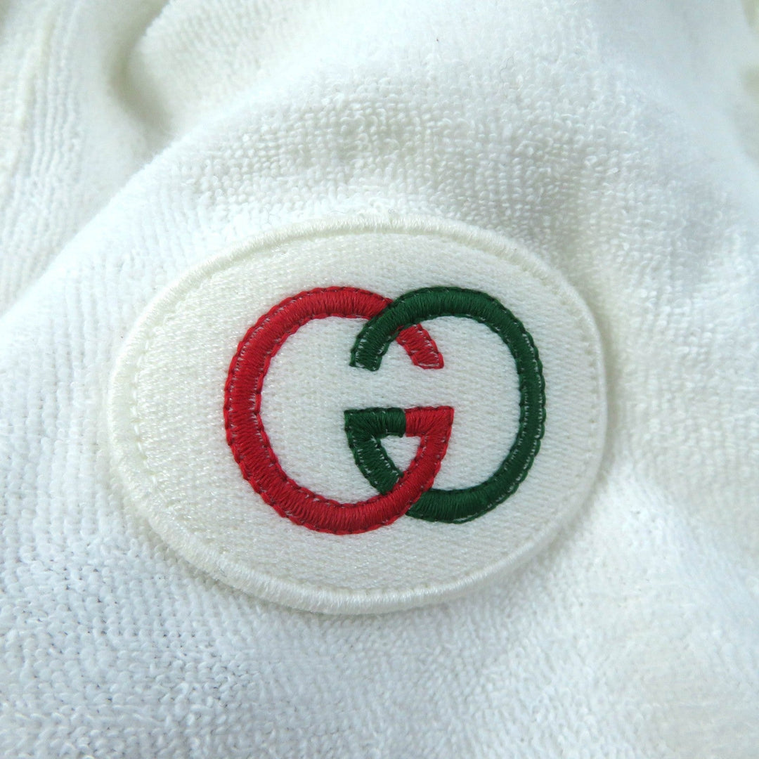 GUCCI Short sleeve polo shirt 599122 Main: 100% cotton, Part: 84% cotton, Part: 16% polyester, Part: 100% polyester white Women XS Used Authentic