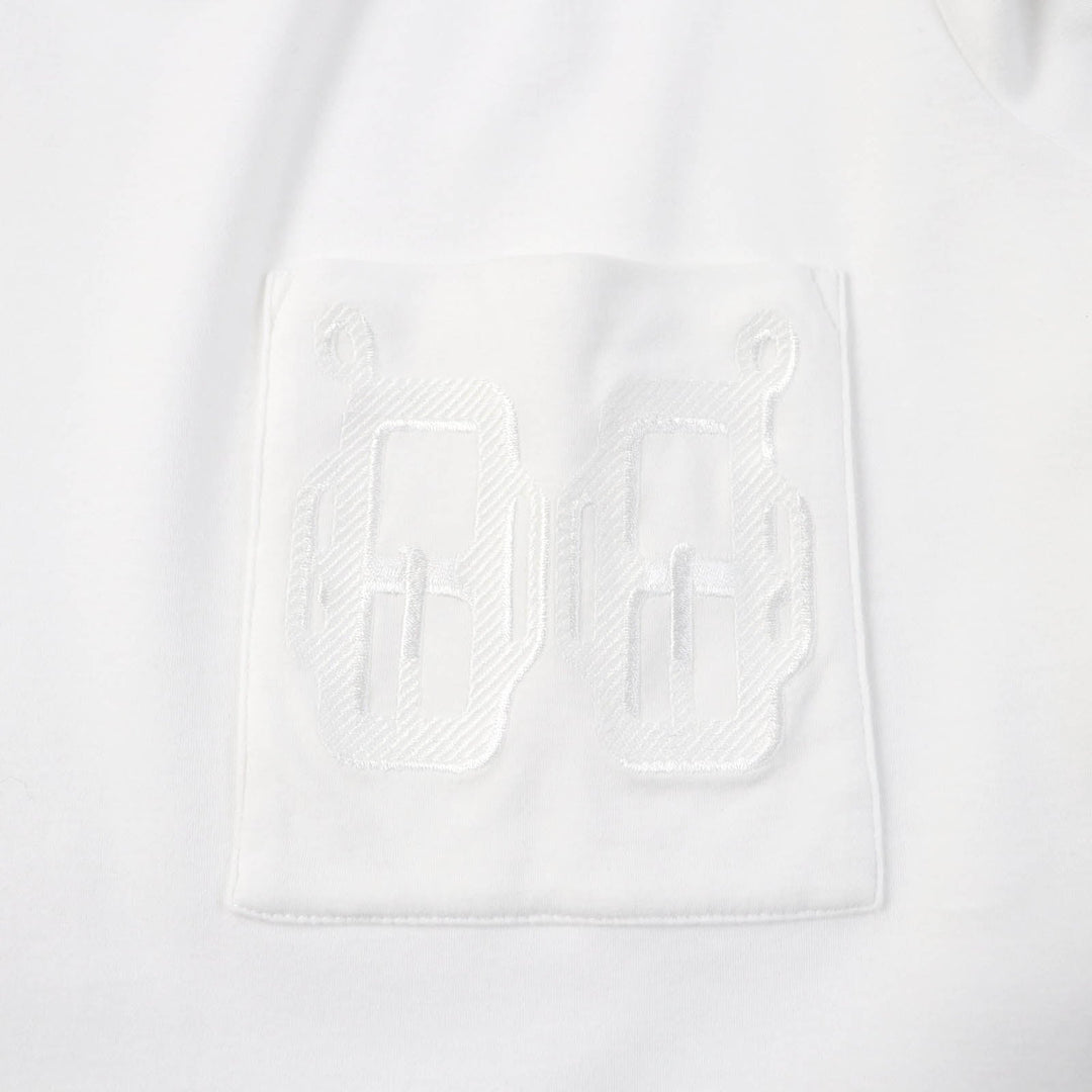 HERMES Short sleeve T-shirt Main: 100% cotton white Women 38 Used Authentic