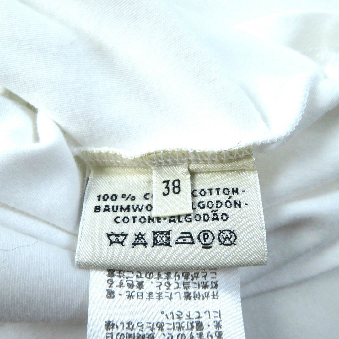 HERMES Short sleeve T-shirt Main: 100% cotton white Women 38 Used Authentic