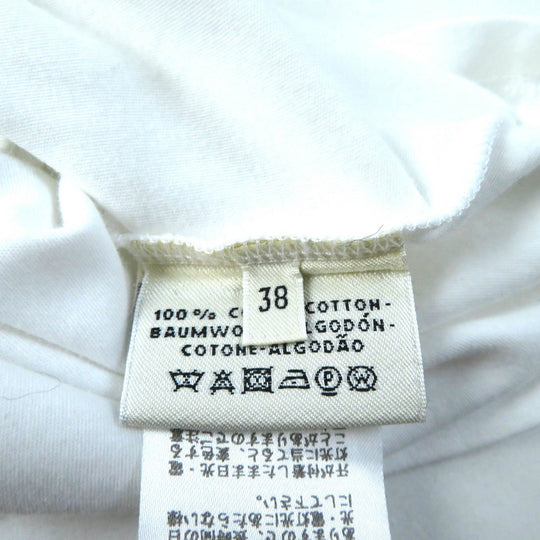 HERMES Short sleeve T-shirt Main: 100% cotton white Women 38 Used Authentic