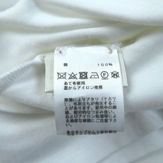HERMES Short sleeve T-shirt Main: 100% cotton white Women 38 Used Authentic