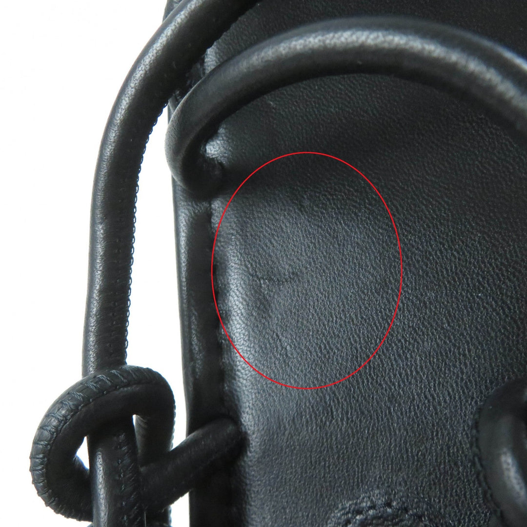 LOUIS VUITTON Sandals Main: Leather black Women 35 1/2 Used Authentic