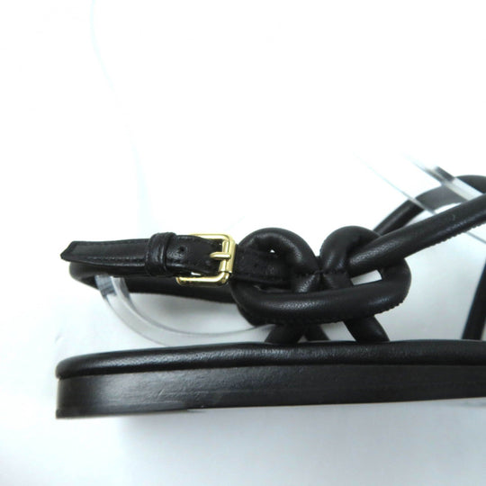 LOUIS VUITTON Sandals Main: Leather black Women 35 1/2 Used Authentic