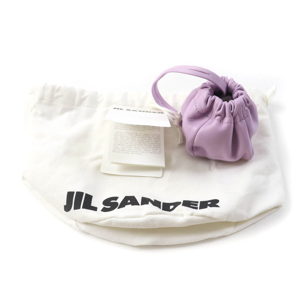 JIL SANDER Pouch J08WD0031 P5388 Main: Leather LAVANDER RIPPLE POUCH Pouch Ripple Women Used Authentic