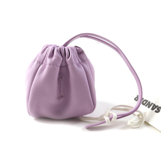 JIL SANDER Pouch J08WD0031 P5388 Main: Leather LAVANDER RIPPLE POUCH Pouch Ripple Women Used Authentic