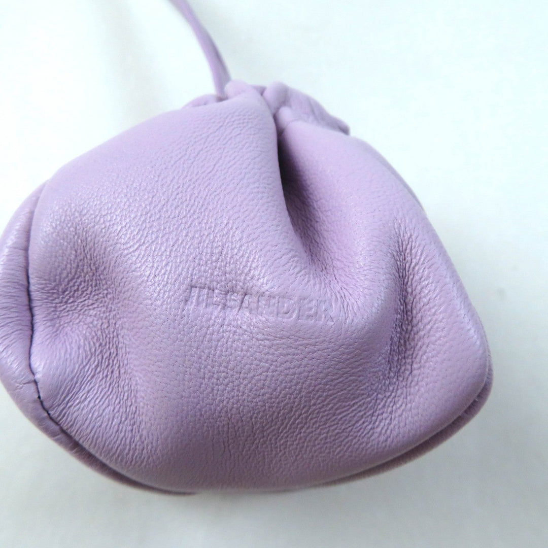 JIL SANDER Pouch J08WD0031 P5388 Main: Leather LAVANDER RIPPLE POUCH Pouch Ripple Women Used Authentic