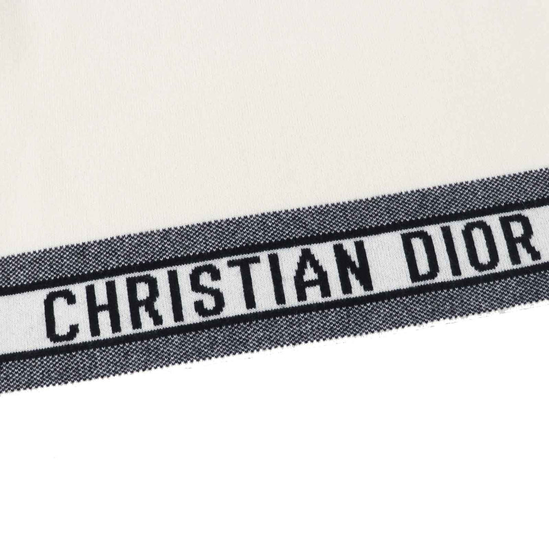 Christian Dior knit 014S55AM042 Main: 98% cashmere, Main: 1% nylon, Main: 1% polyurethane Ivory black Women 38 Used Authentic