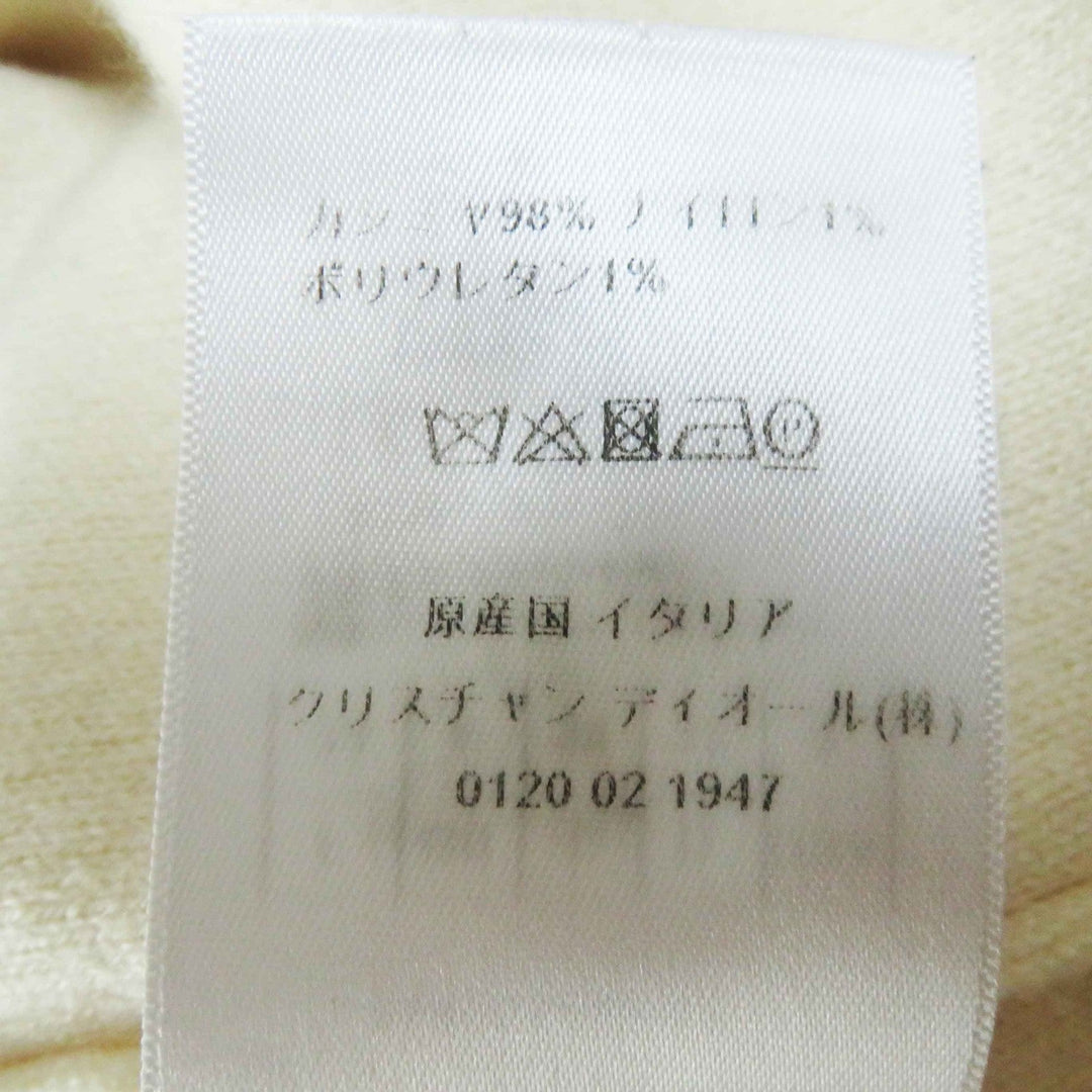 Christian Dior knit 014S55AM042 Main: 98% cashmere, Main: 1% nylon, Main: 1% polyurethane Ivory black Women 38 Used Authentic