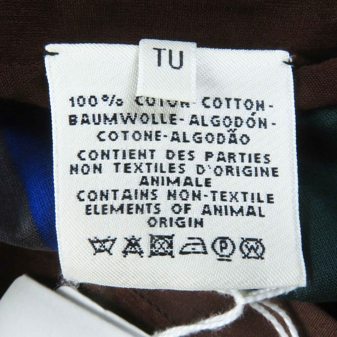 HERMES Tunic Main: 100% cotton Blue (Multi) SANGLES EN ZIGZAG Women TU Used Authentic