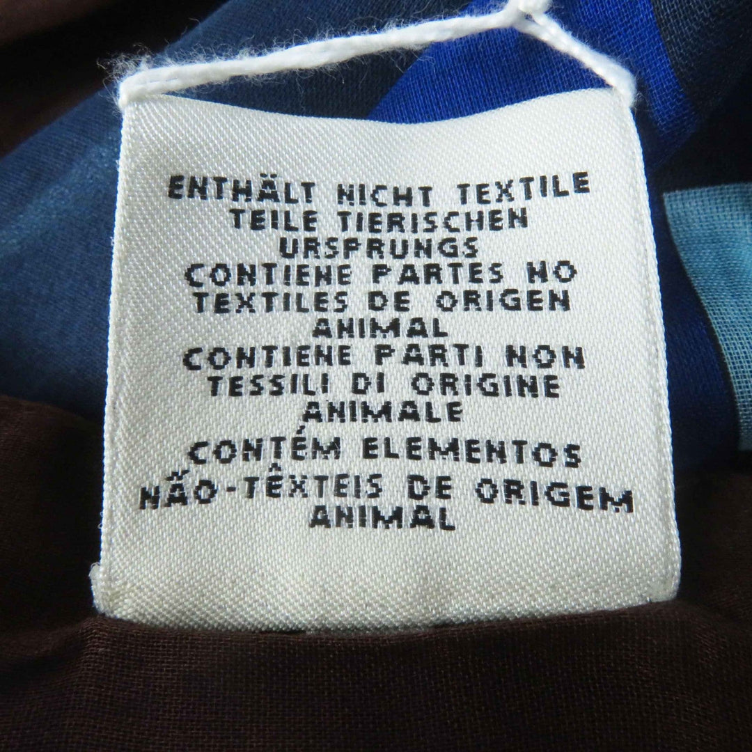 HERMES Tunic Main: 100% cotton Blue (Multi) SANGLES EN ZIGZAG Women TU Used Authentic