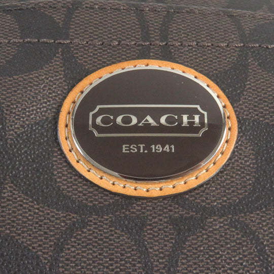 COACH Boston Duffel bag F77320 Main: Leather Brown mens Used Authentic