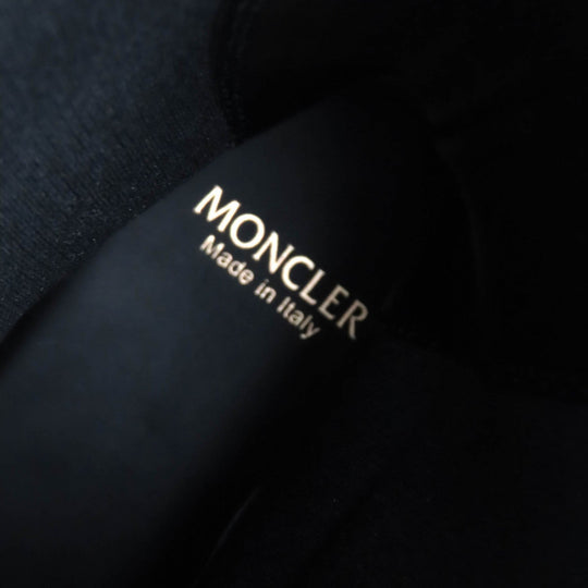 MONCLER short boots Main: Leather black Coralyne Women 36 Used Authentic