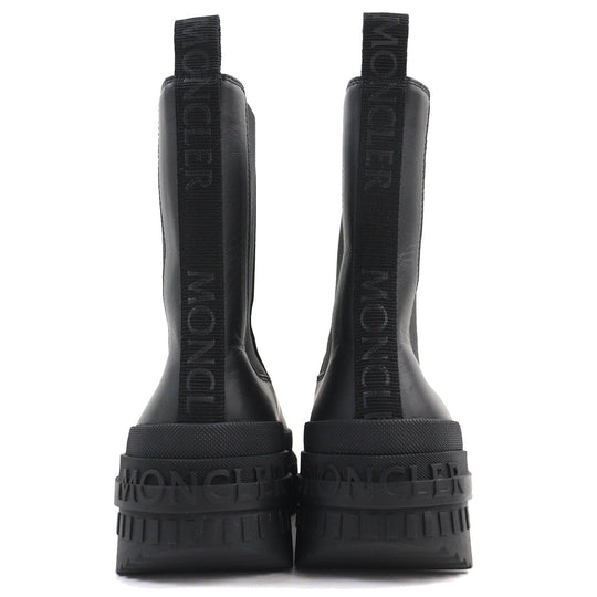 MONCLER short boots Main: Leather black Coralyne Women 36 Used Authentic