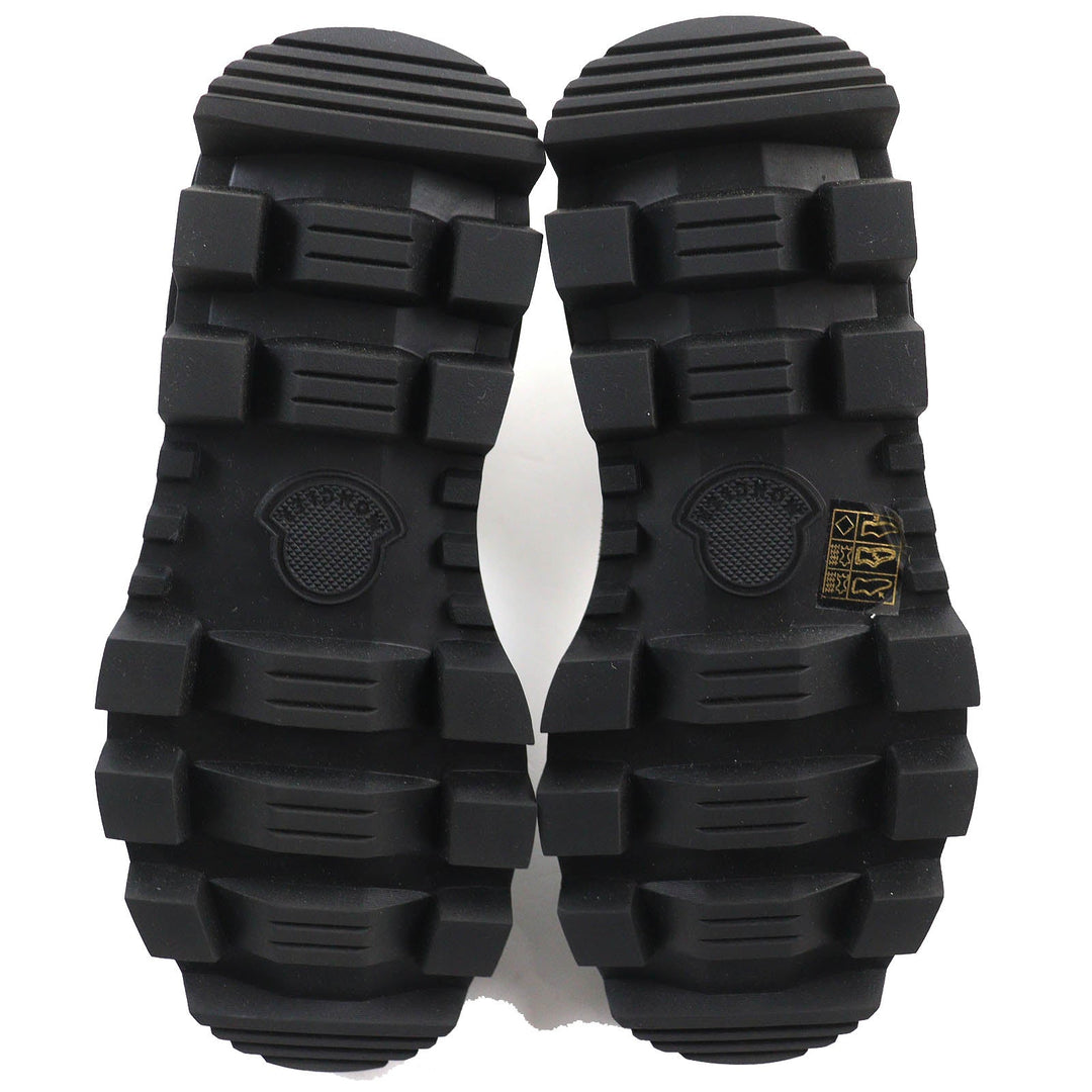 MONCLER short boots Main: Leather black Coralyne Women 36 Used Authentic