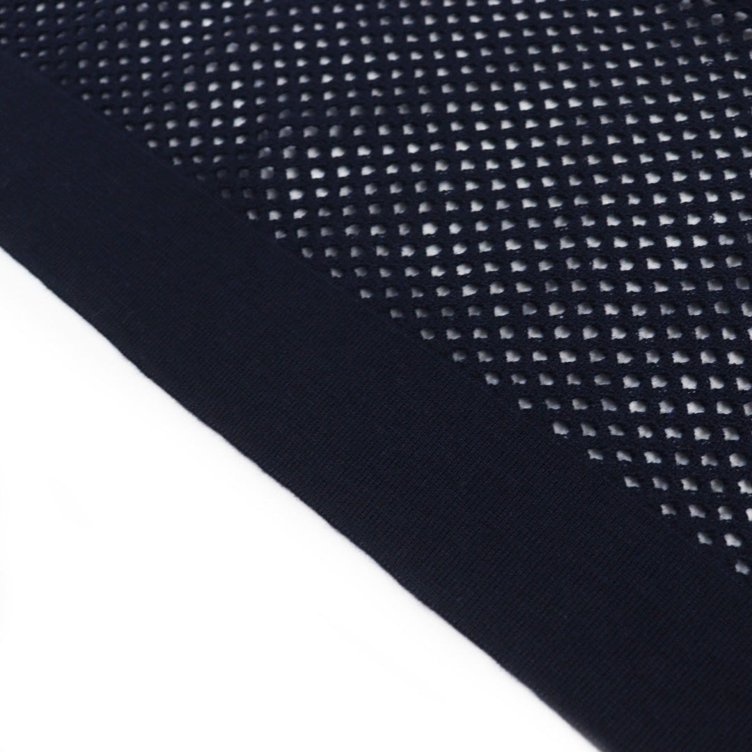 HERMES Stall Main: 100% cashmere Navy Maille fillet mens(Unisex) Used Authentic