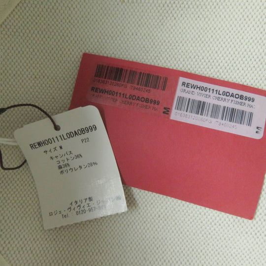 ROGERVIVIER hat REWH00111L0DAOB999 Main: 36% cotton, Main: 36% linen, Main: 28% polyurethane, Lining: 55% cotton, Lining: 45% rayon Black Ivory Cherry's Wink Women M Used Authentic