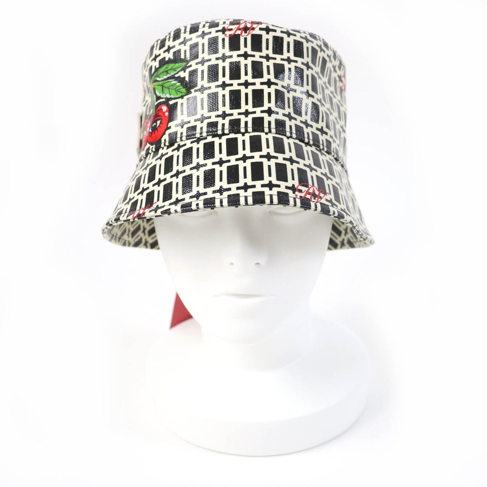 ROGERVIVIER hat REWH00111L0DAOB999 Main: 36% cotton, Main: 36% linen, Main: 28% polyurethane, Lining: 55% cotton, Lining: 45% rayon Black Ivory Cherry's Wink Women M Used Authentic