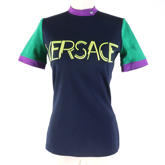 VERSACE Cut Main: 90% rayon, Main: 10% polyurethane, Part: 100% polyester multicolor Women 38 Used Authentic