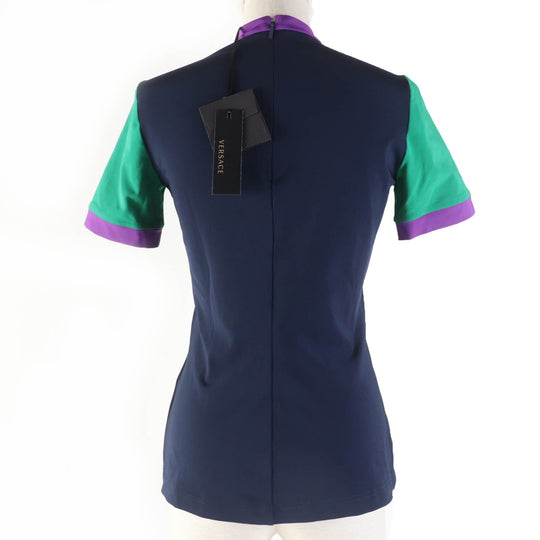 VERSACE Cut Main: 90% rayon, Main: 10% polyurethane, Part: 100% polyester multicolor Women 38 Used Authentic
