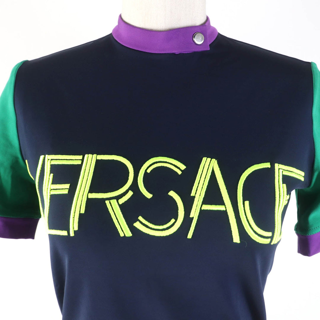 VERSACE Cut Main: 90% rayon, Main: 10% polyurethane, Part: 100% polyester multicolor Women 38 Used Authentic