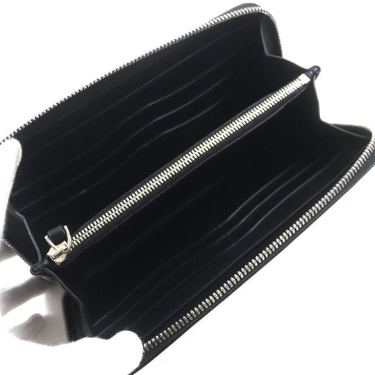 Berluti Long Wallet Purse Main: Scritto leather Navy Itauba mens Used Authentic