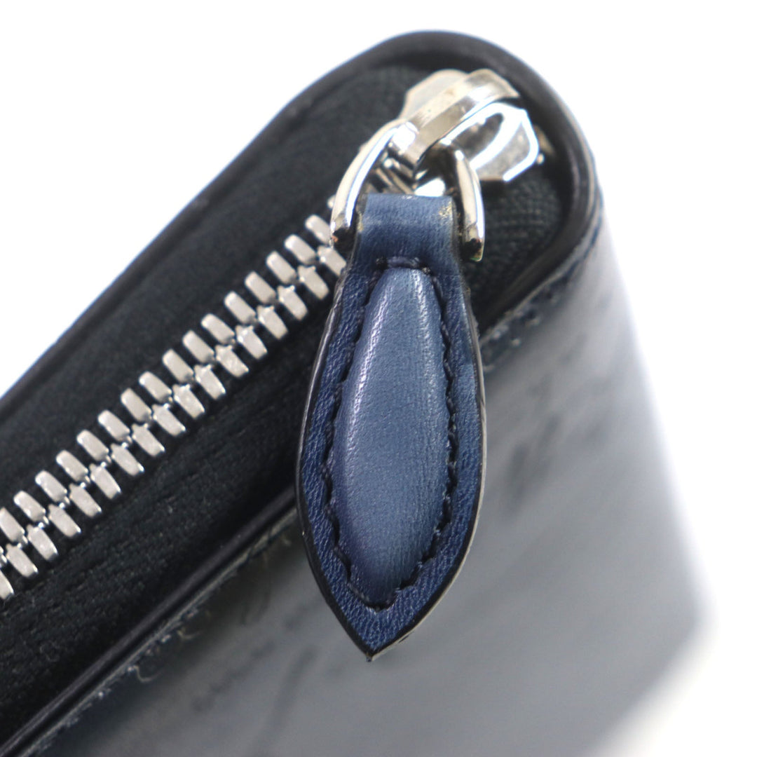 Berluti Long Wallet Purse Main: Scritto leather Navy Itauba mens Used Authentic