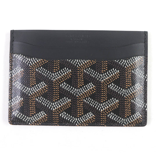 GOYARD Card Case APM107-01 Main: Leather, Main: PVC black Saint Sulpice mens Used Authentic