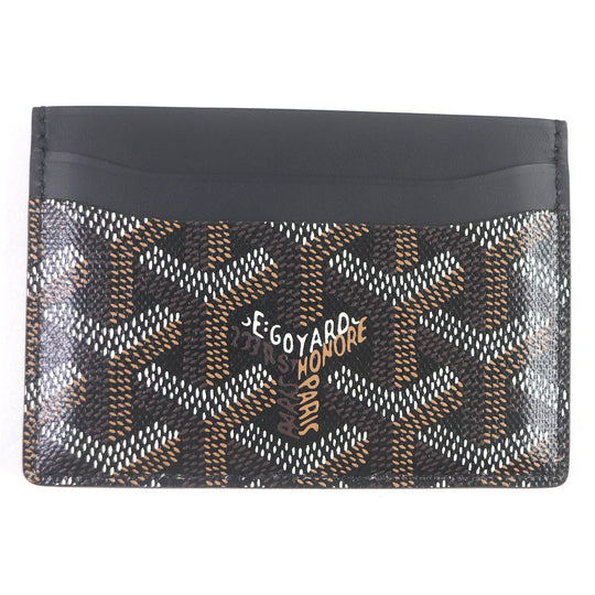 GOYARD Card Case APM107-01 Main: Leather, Main: PVC black Saint Sulpice mens Used Authentic
