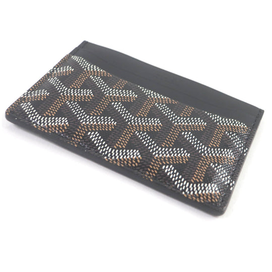 GOYARD Card Case APM107-01 Main: Leather, Main: PVC black Saint Sulpice mens Used Authentic