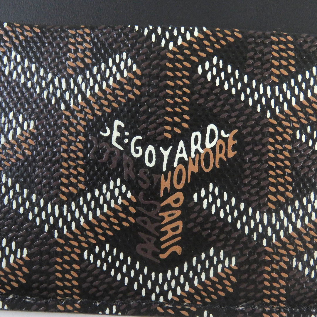 GOYARD Card Case APM107-01 Main: Leather, Main: PVC black Saint Sulpice mens Used Authentic