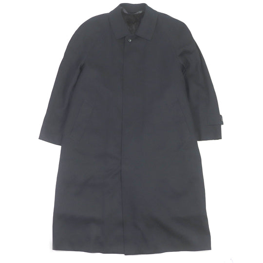 Dupont Stainless collar coat Outer: 100% silk, Lining: 100% cupra, Liner: Liss fur Dark Navy type mens L 48 Used Authentic