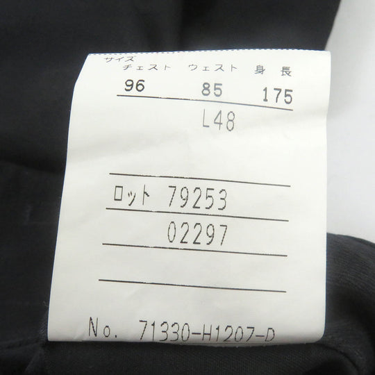 Dupont Stainless collar coat Outer: 100% silk, Lining: 100% cupra, Liner: Liss fur Dark Navy type mens L 48 Used Authentic