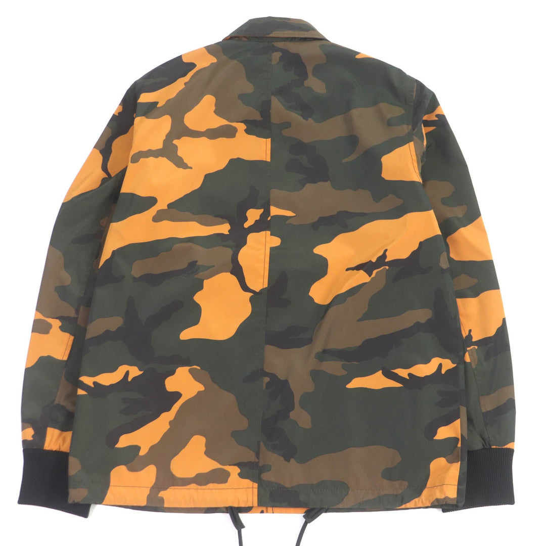COACH Nylon jacket F28843 Main: 100% polyester, some parts: 99% nylon, some parts: 1% elastane (polyurethane) Khaki type mens M Used Authentic