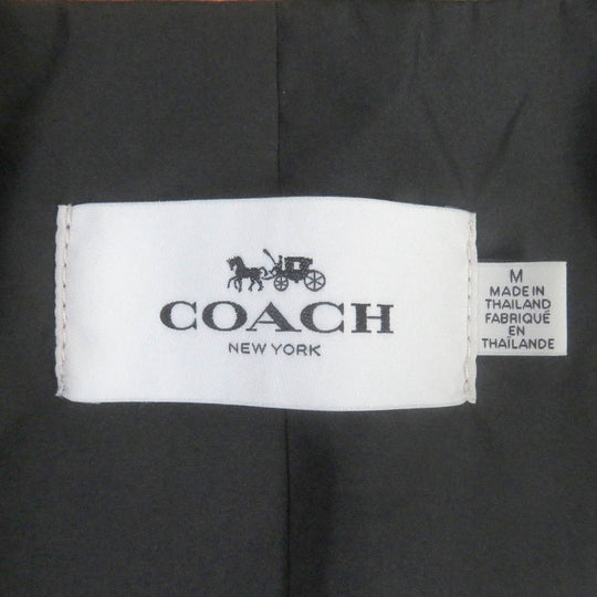 COACH Nylon jacket F28843 Main: 100% polyester, some parts: 99% nylon, some parts: 1% elastane (polyurethane) Khaki type mens M Used Authentic