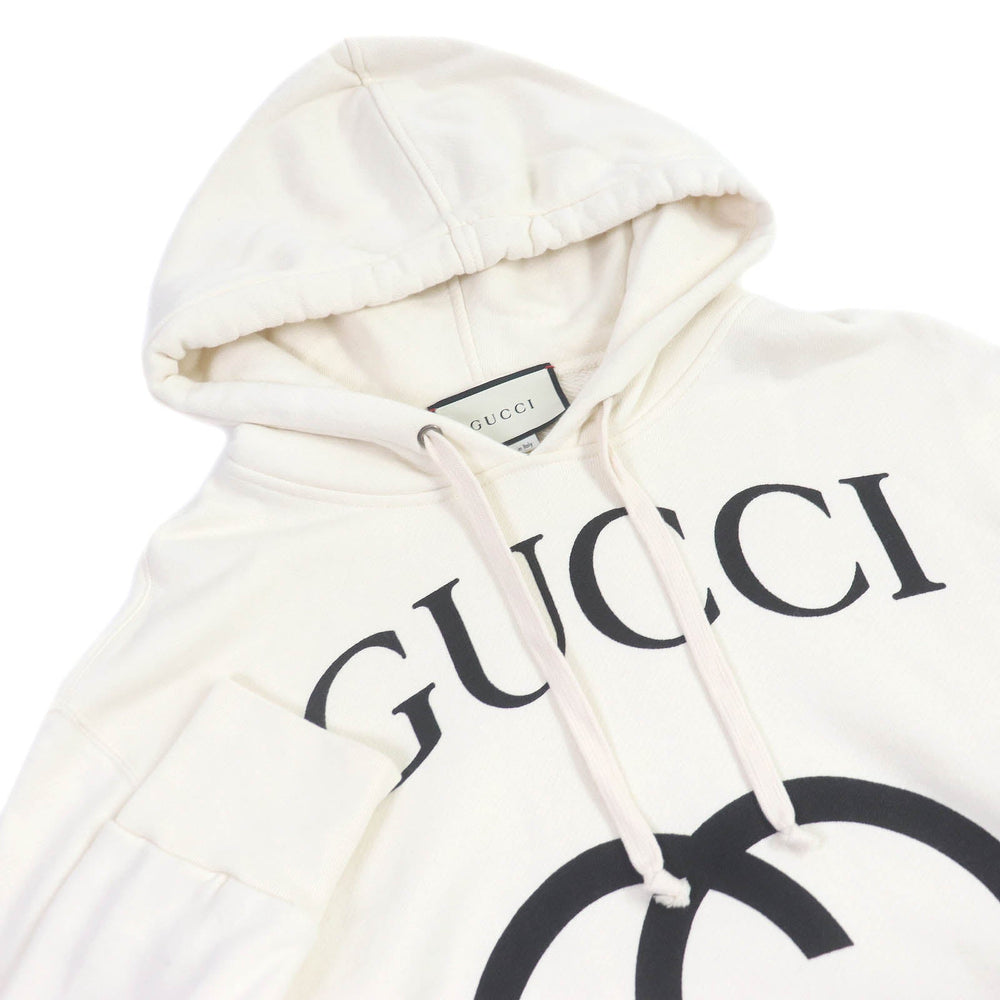 GUCCI Hoodie 475374 Main: 100% cotton Ivory mens XS Used Authentic