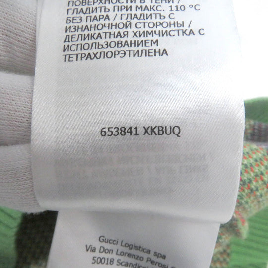 GUCCI Vest 653841 Main: 100% cotton, part: 97% cotton, part: 2% nylon, part: 1% polyurethane green mens S Used Authentic