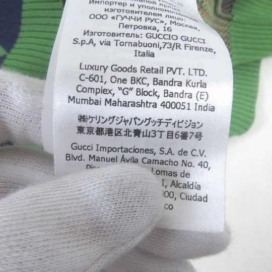 GUCCI Vest 653841 Main: 100% cotton, part: 97% cotton, part: 2% nylon, part: 1% polyurethane green mens S Used Authentic