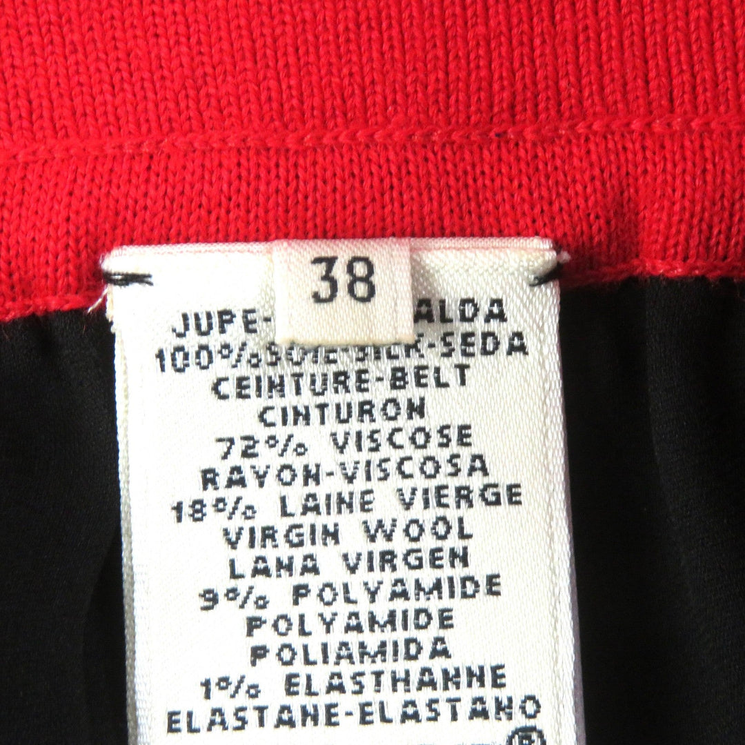 HERMES skirt 522823DO Main: 100% silk, part: 72% rayon, part: 18% wool, part: 9% nylon, part: 1% polyurethane multicolor Women 38 Used Authentic