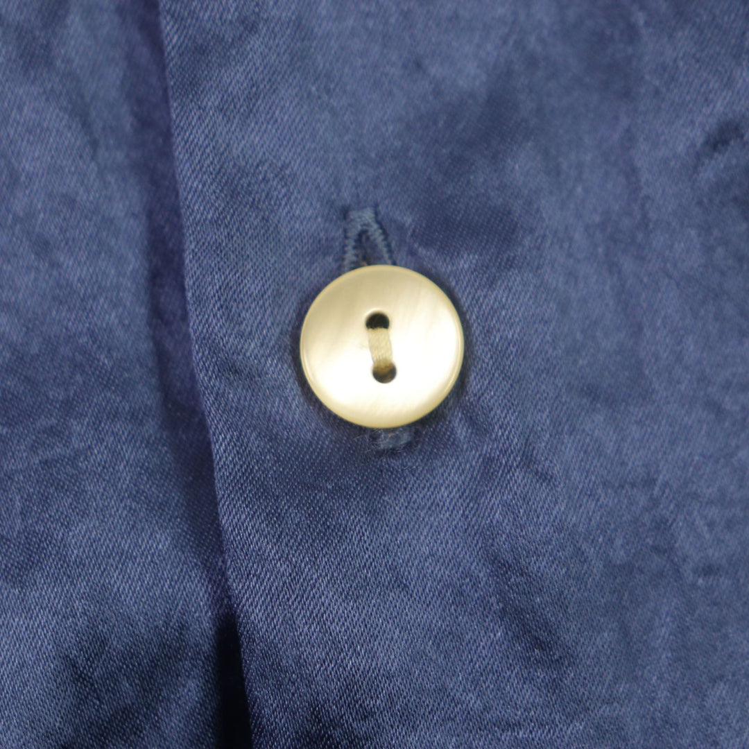 GUCCI Short sleeve shirt 654894 Main: 100% acetate, part: 100% polyester Blue beige mens 46 Used Authentic