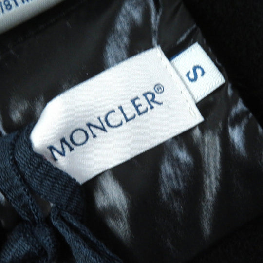 MONCLER coat Main: 100% wool, Part: 100% polyamide (nylon), Part: 100% polyamide (nylon), Filling: 90% down, Filling: 10% feather black MANTELLA Women S Used Authentic