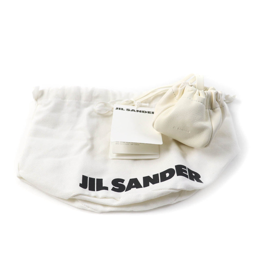 JIL SANDER Pouch J08WD0031 P4845 Main: Leather EGGSHELL RIPPLE POUCH Pouch Ripple Women Used Authentic