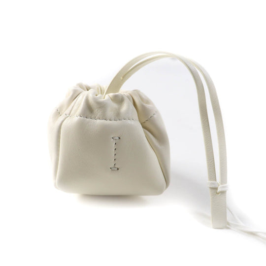 JIL SANDER Pouch J08WD0031 P4845 Main: Leather EGGSHELL RIPPLE POUCH Pouch Ripple Women Used Authentic