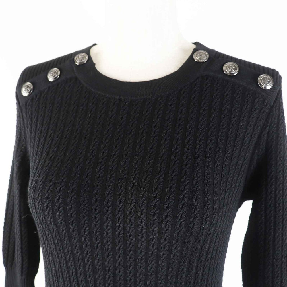 CHANEL one piece P59258 Main: 40% cotton, Main: 35% wool, Main: 25% polyamide black Women 36 Used Authentic