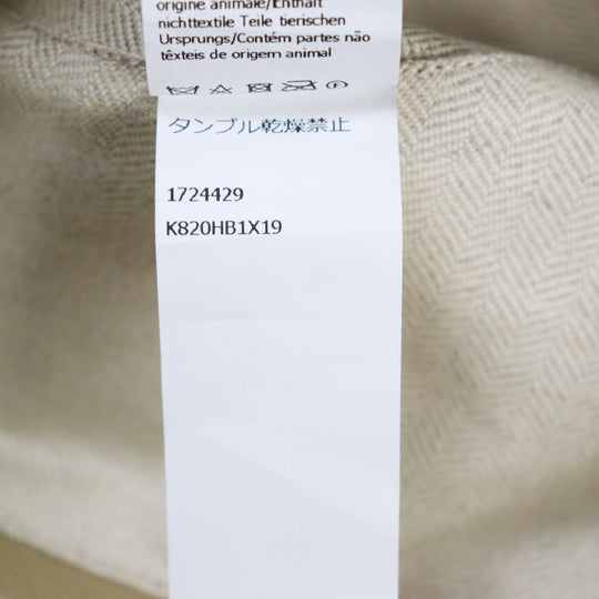 LOEWE hat K820HB1X19 Outer: 100% cotton, Part: Calfskin, Lining: 100% cotton beige mens Used Authentic