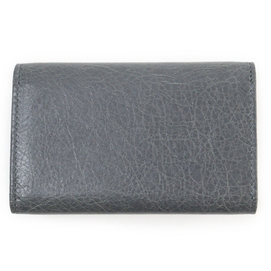 BALENCIAGA Key case Key holder  285377 Main: Leather gray Classic Continental mens Used Authentic