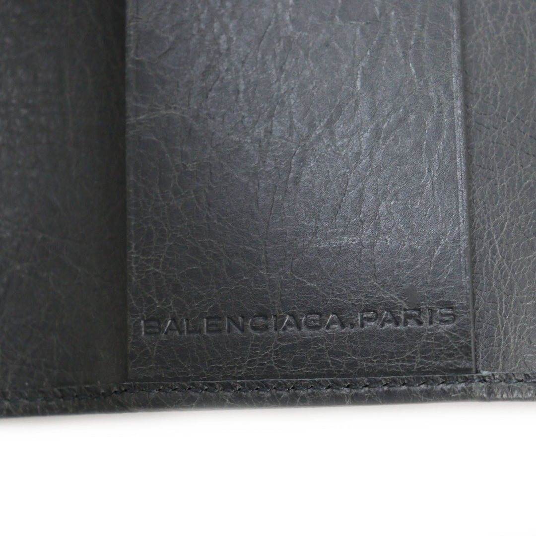 BALENCIAGA Key case Key holder  285377 Main: Leather gray Classic Continental mens Used Authentic